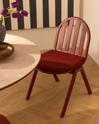 Aluminum and fabric dining chair Llibet