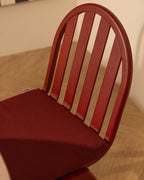 Aluminum and fabric dining chair Llibet
