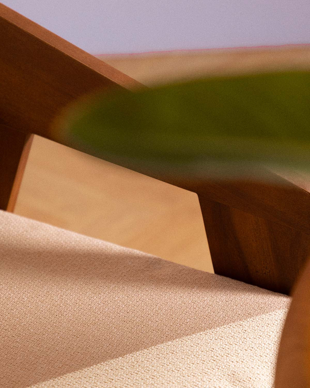 Tanon Acacia Wood Dining Chair with Armrests