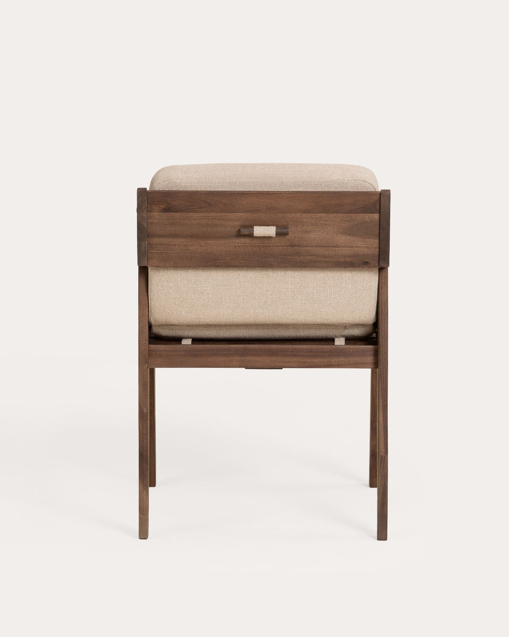 Tanon Acacia Wood Dining Chair with Armrests