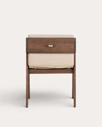 Tanon Acacia Wood Dining Chair with Armrests