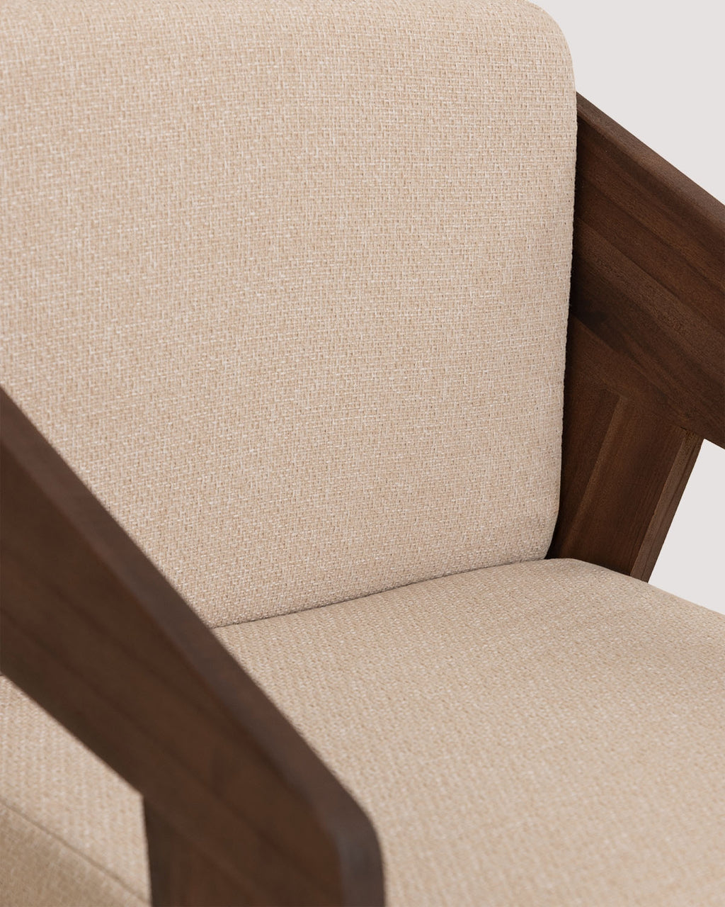 Tanon Acacia Wood Dining Chair with Armrests