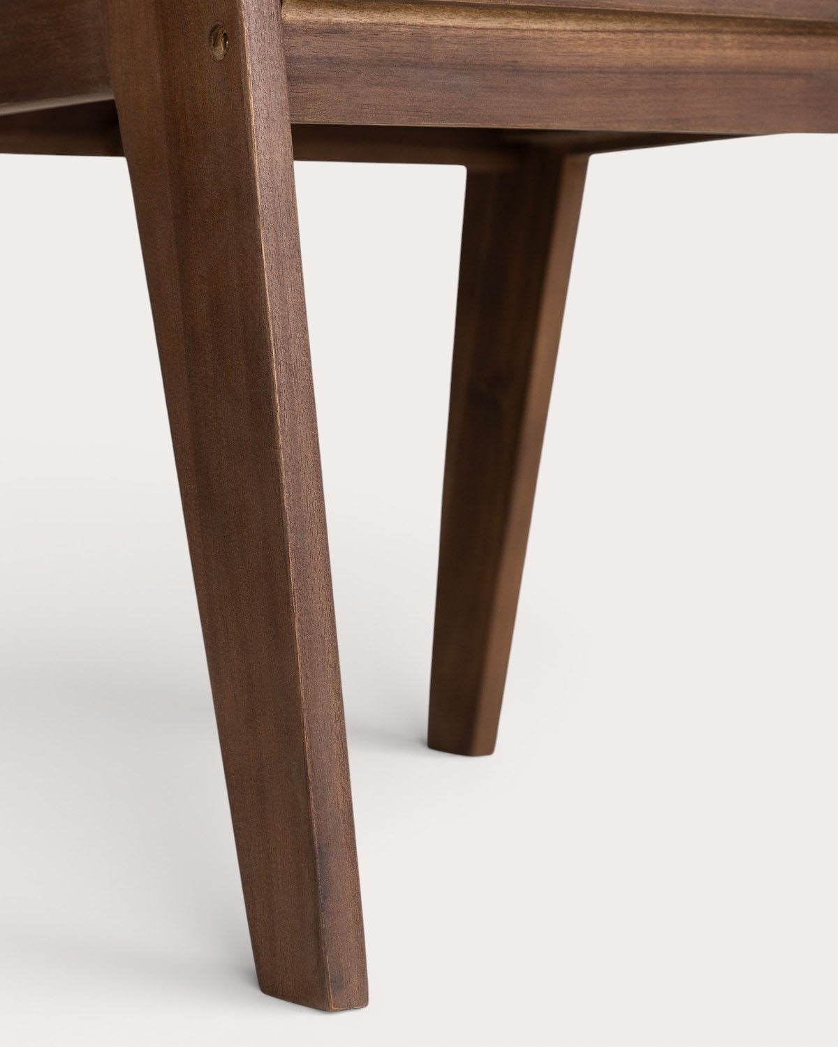 Tanon Acacia Wood Dining Chair with Armrests