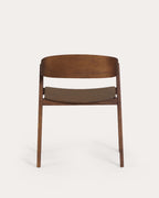 Oak wood dining chair with armrests Laly