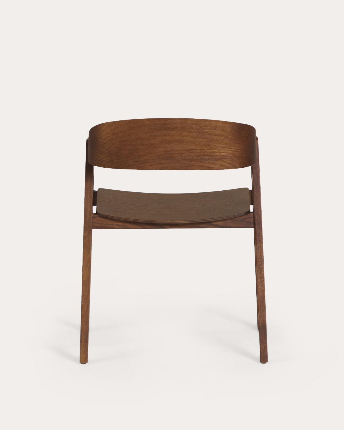 Oak wood dining chair with armrests Laly
