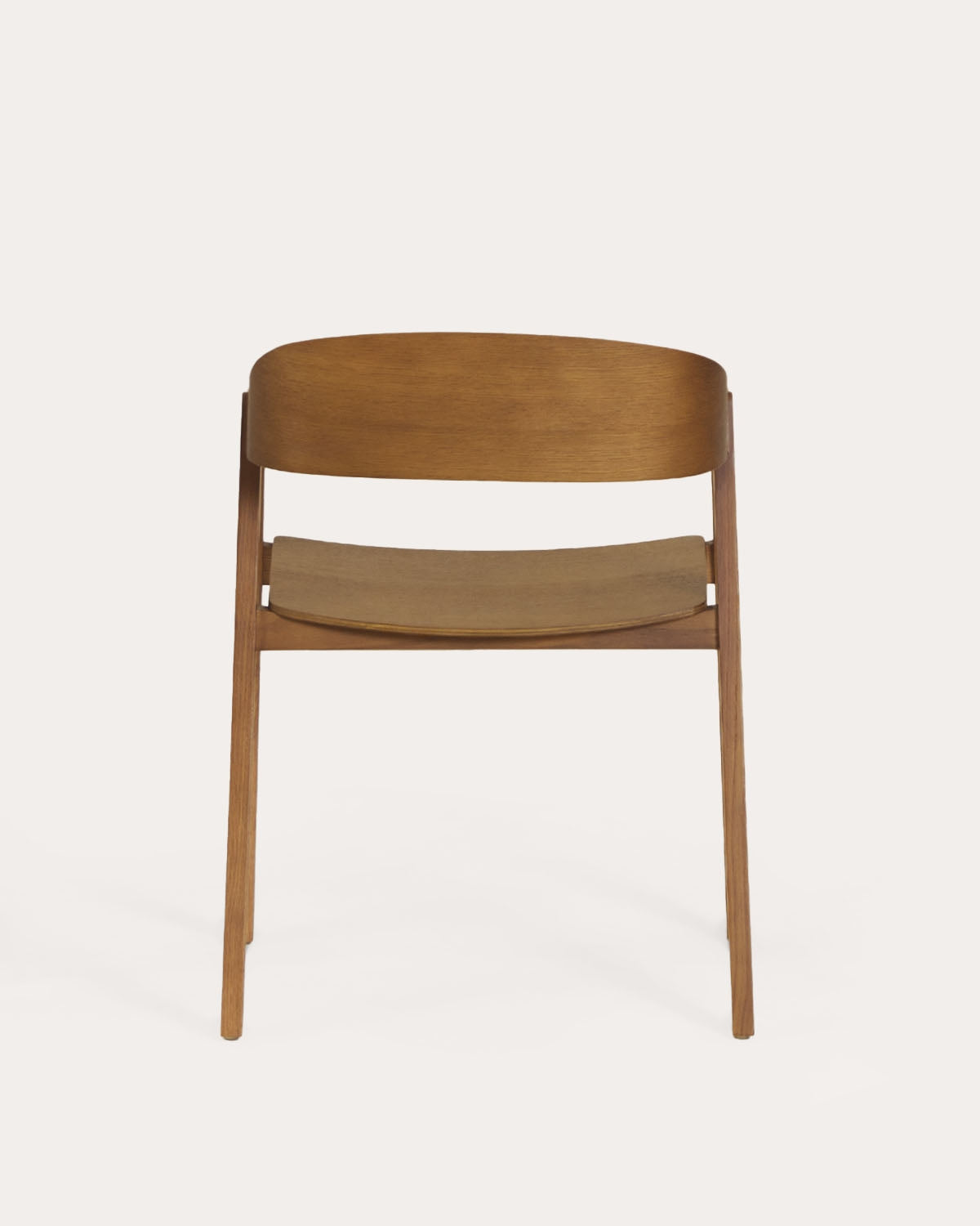 Oak wood dining chair with armrests Laly