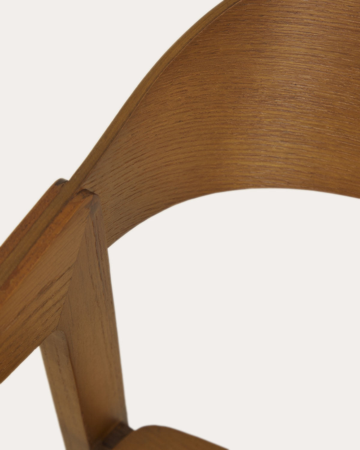 Oak wood dining chair with armrests Laly