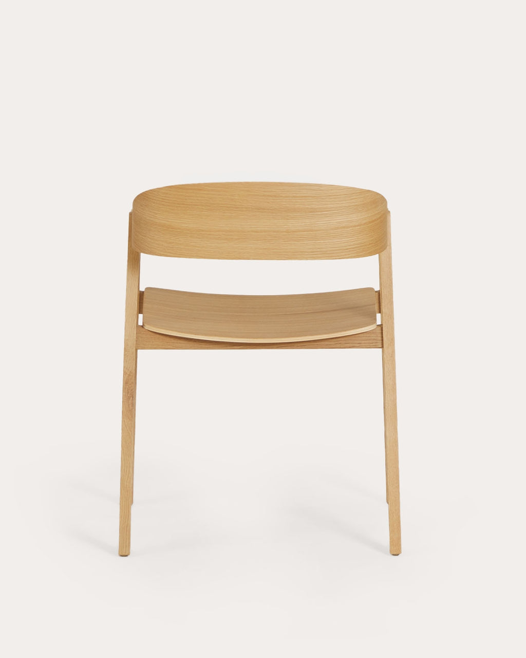 Oak wood dining chair with armrests Laly