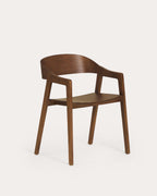 Oak wood dining chair with armrests Laly