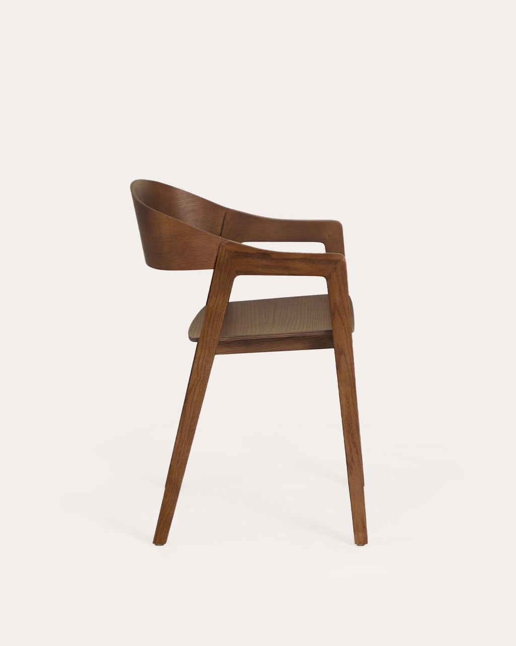Oak wood dining chair with armrests Laly