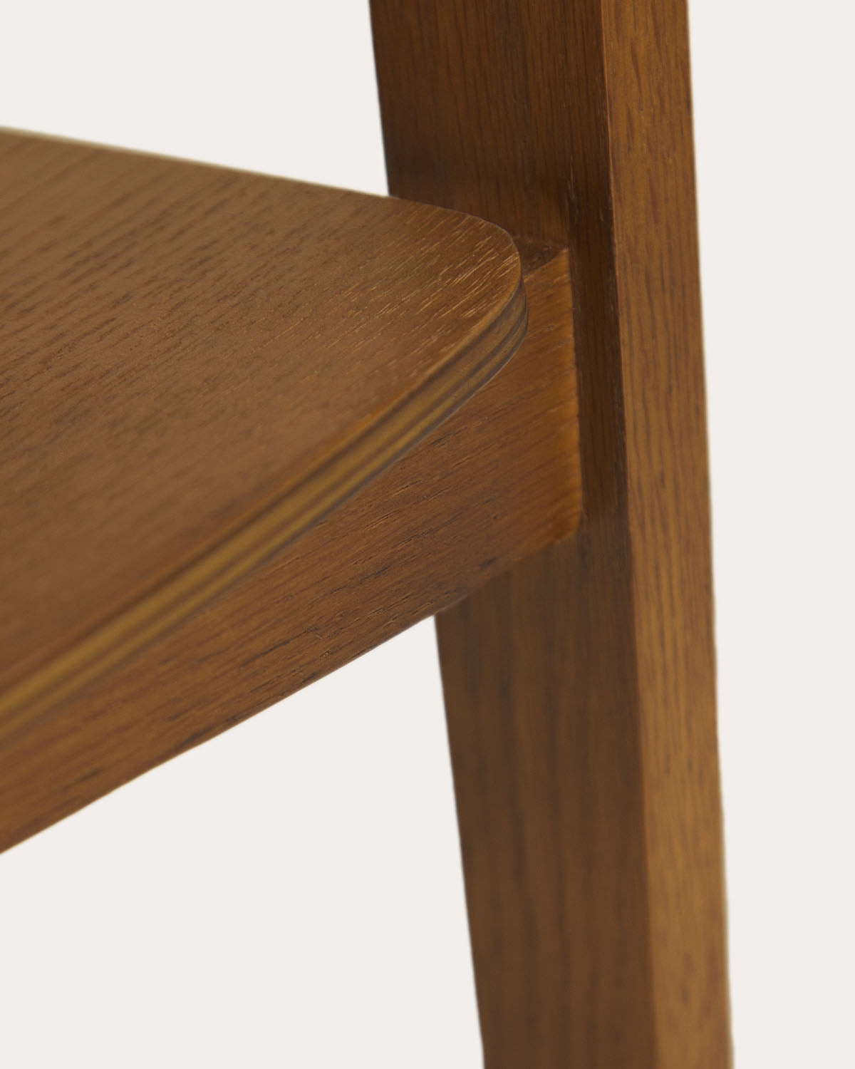Oak wood dining chair with armrests Laly
