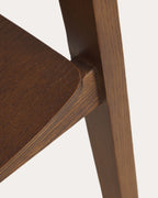 Oak wood dining chair with armrests Laly