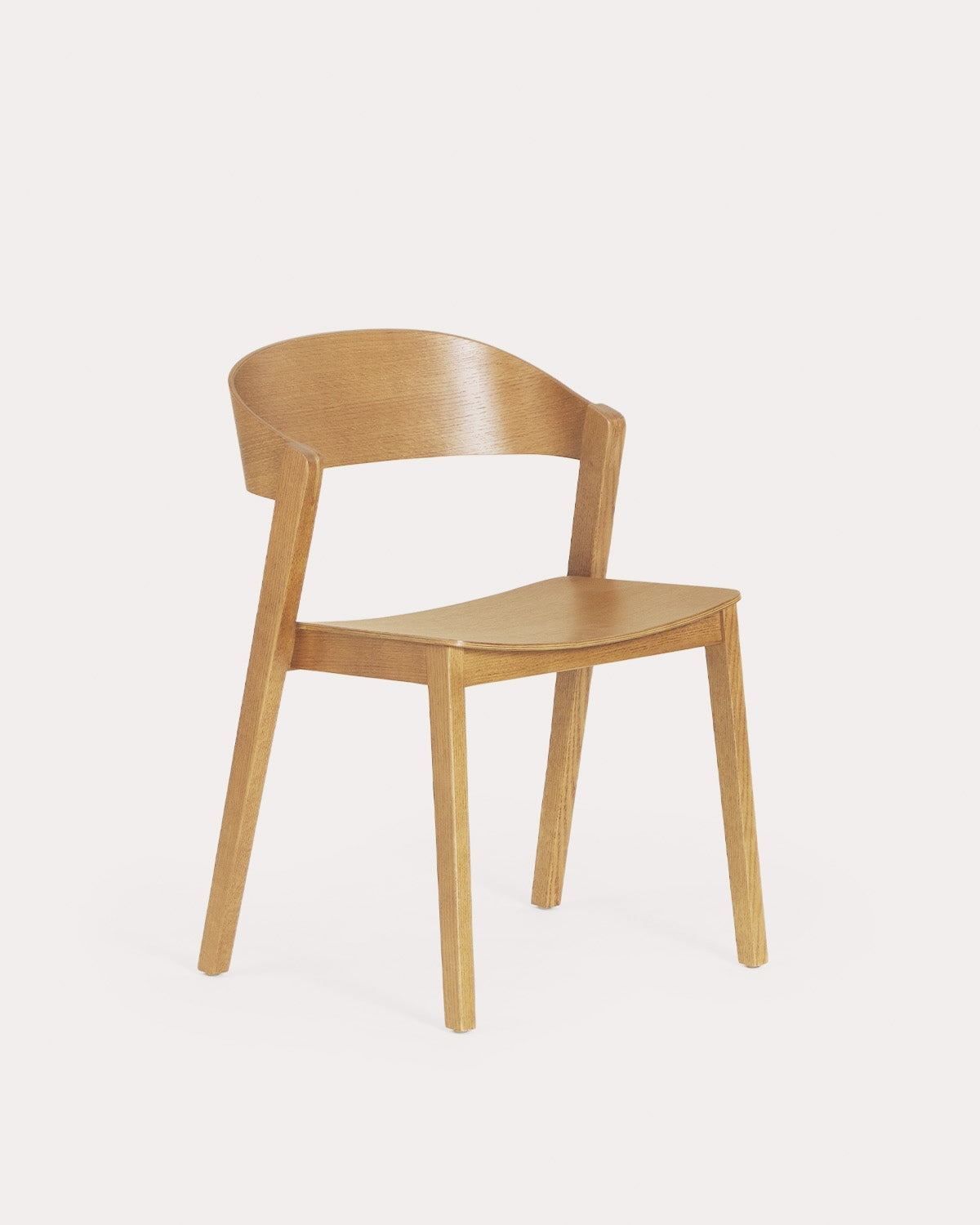 Laly oak wood dining chair