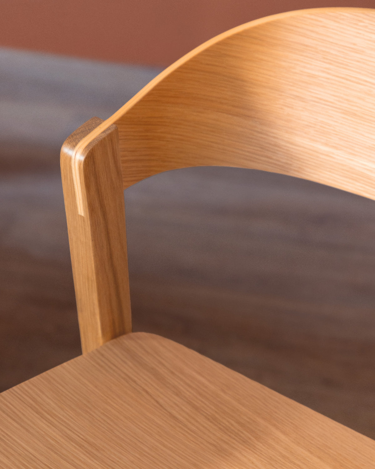 Laly oak wood dining chair