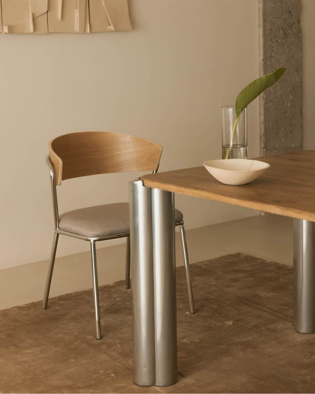 Arua Wood and Metal Dining Chair