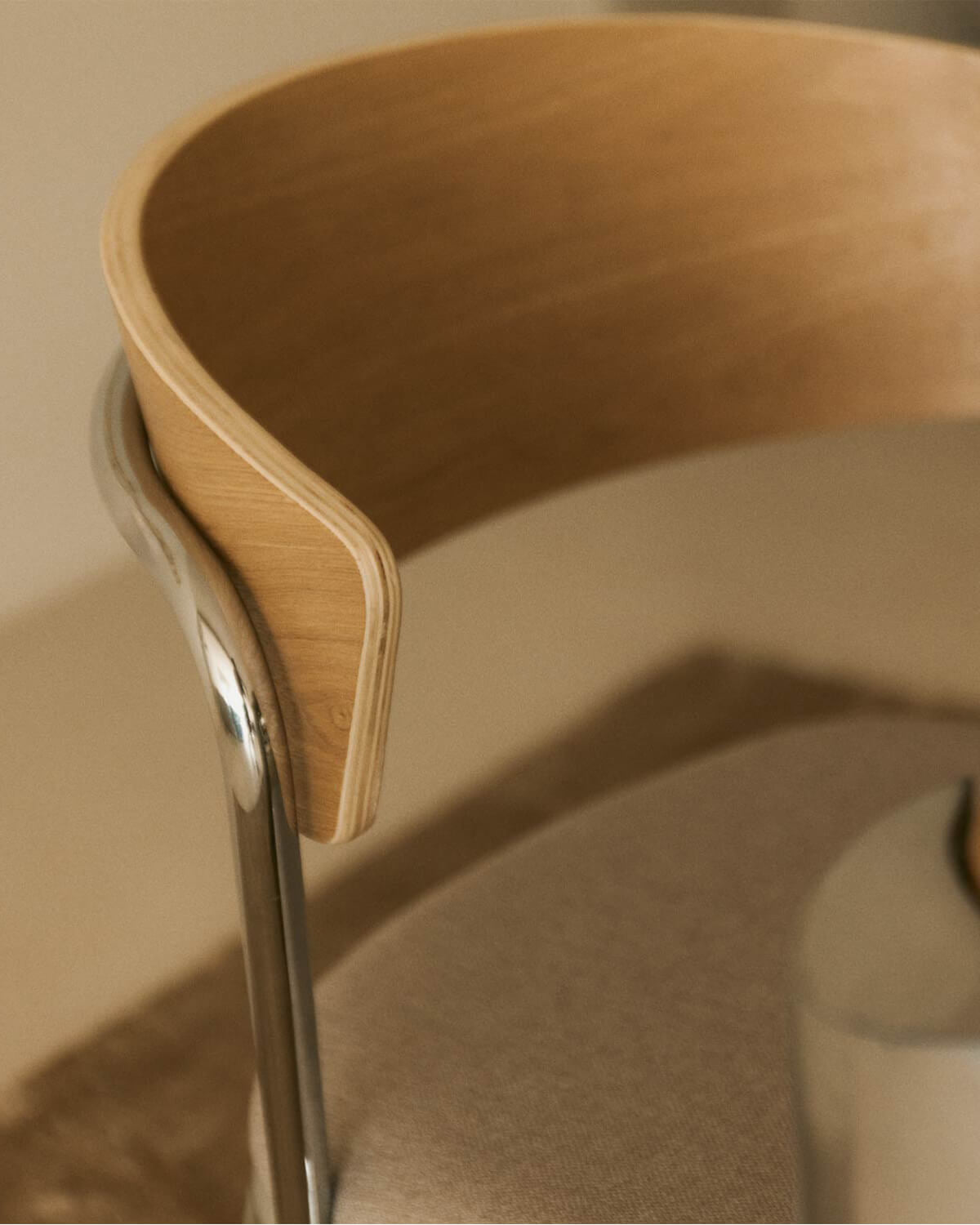 Arua Wood and Metal Dining Chair