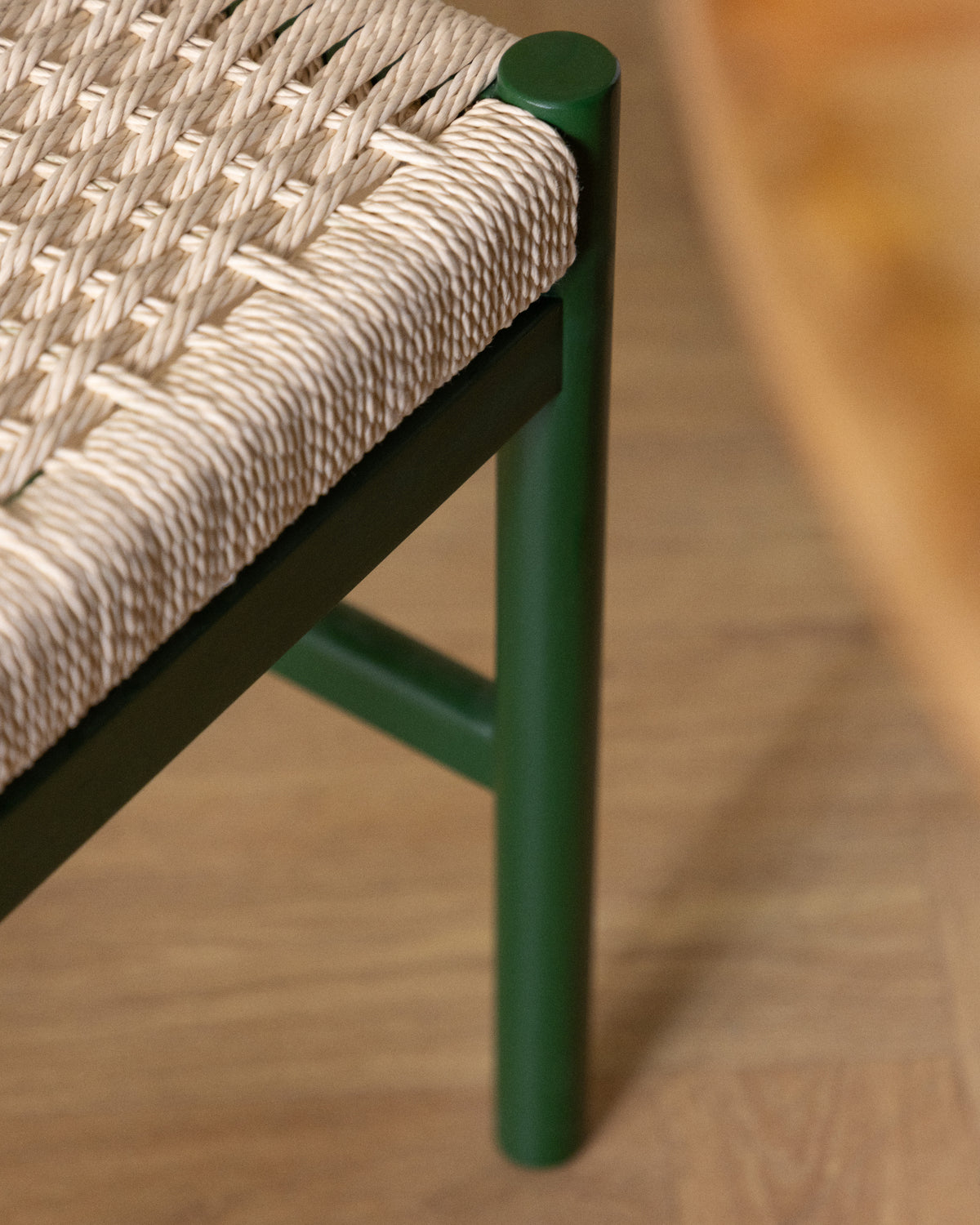 Paula wood and rattan dining chair
