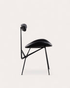 Brunela Faux Leather and Wood Dining Chair