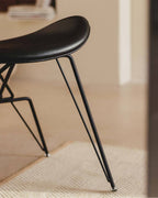 Brunela Faux Leather and Wood Dining Chair