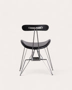 Brunela Faux Leather and Wood Dining Chair
