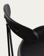 Brunela Faux Leather and Wood Dining Chair