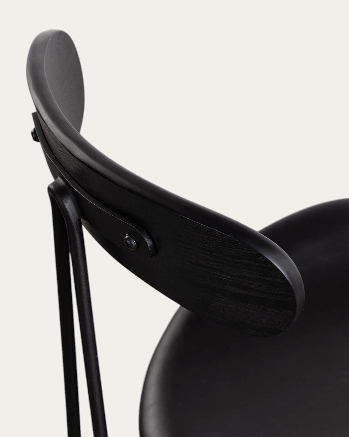 Brunela Faux Leather and Wood Dining Chair