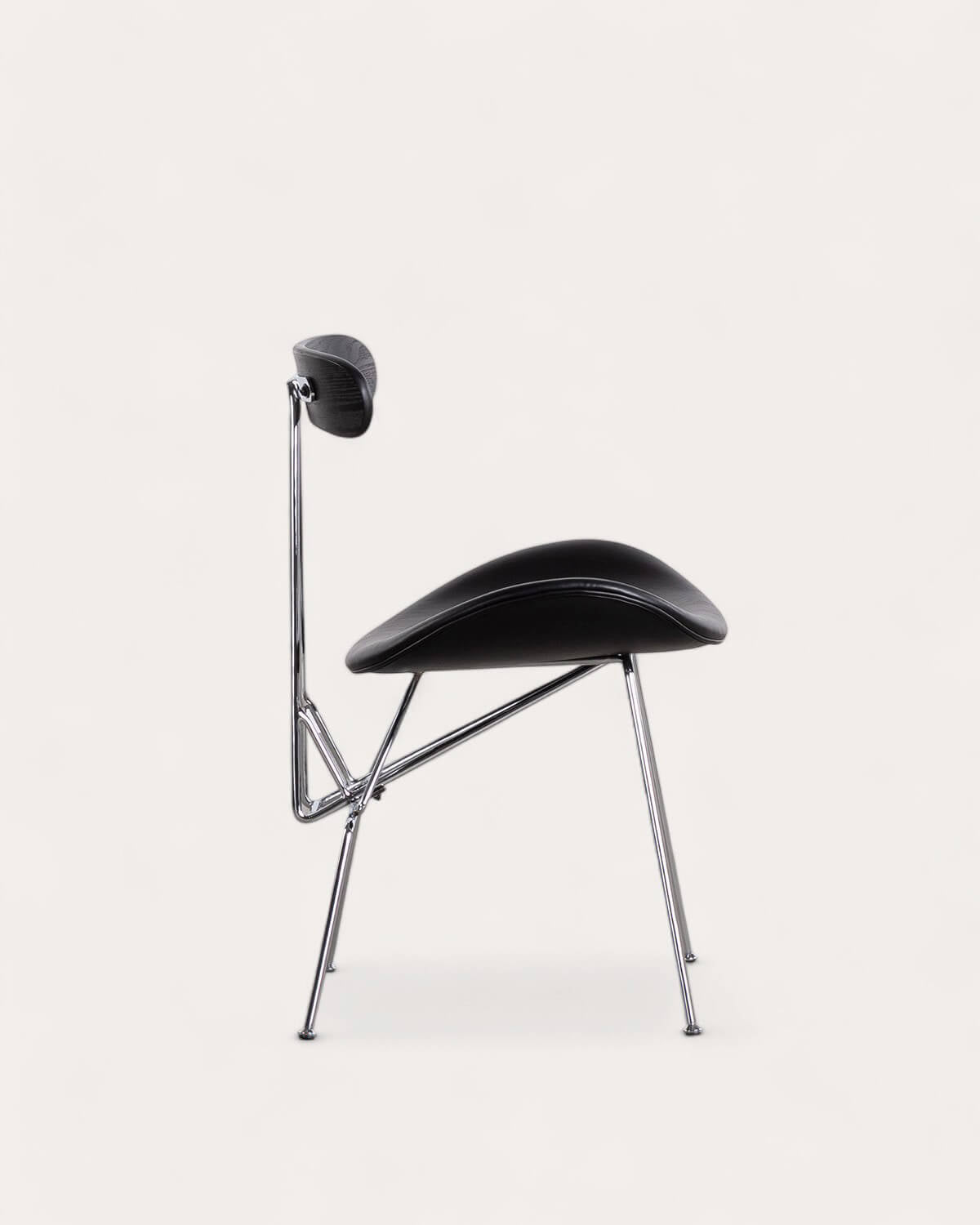 Brunela Faux Leather and Wood Dining Chair