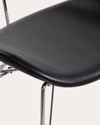 Brunela Faux Leather and Wood Dining Chair