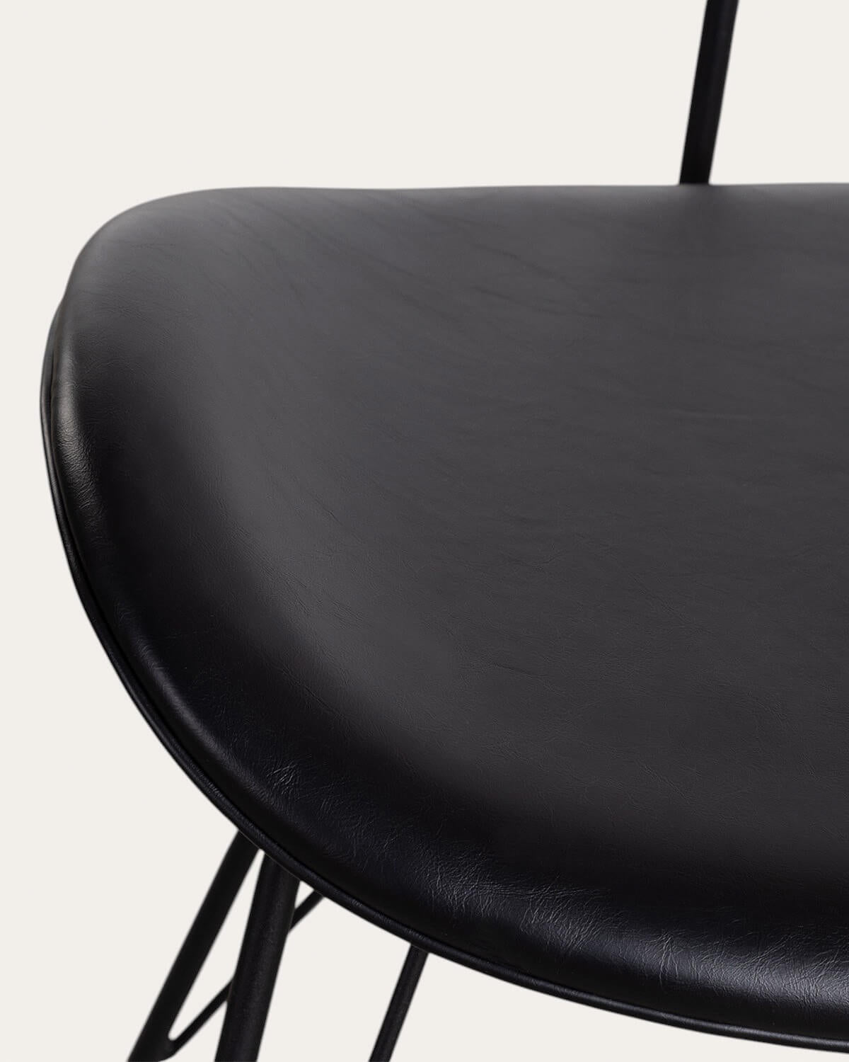 Brunela Faux Leather and Wood Dining Chair