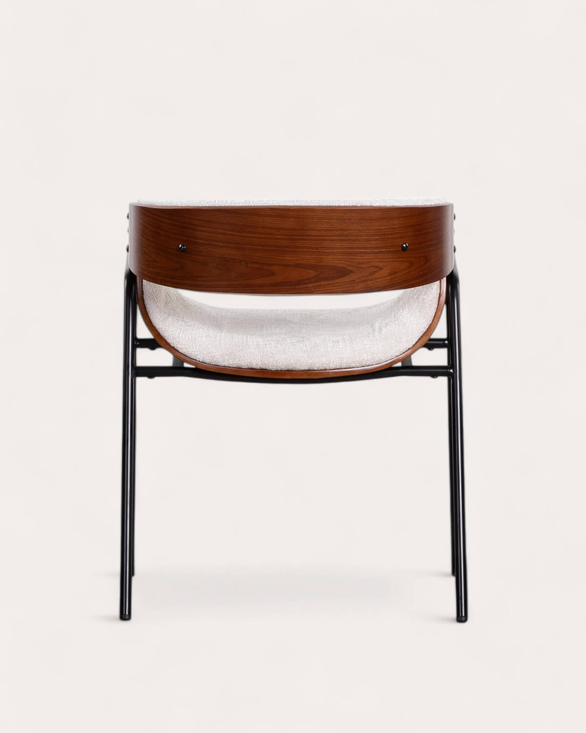 Berlin wood and fabric dining chair