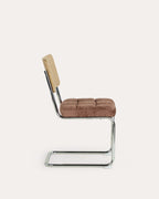 Cuba wood and fabric dining chair