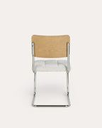 Cuba wood and fabric dining chair