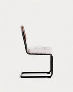 Cuba wood and fabric dining chair
