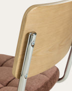 Cuba wood and fabric dining chair