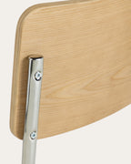 Cuba wood and fabric dining chair