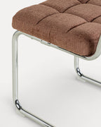 Cuba wood and fabric dining chair