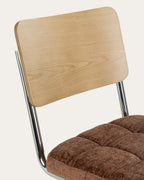 Cuba wood and fabric dining chair
