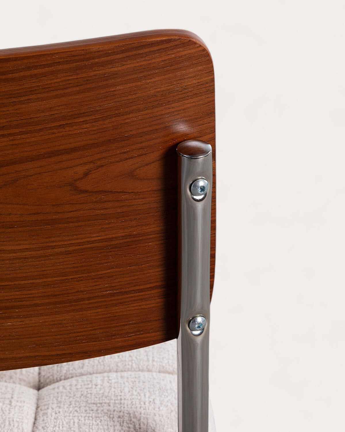 Cuba wood and fabric dining chair