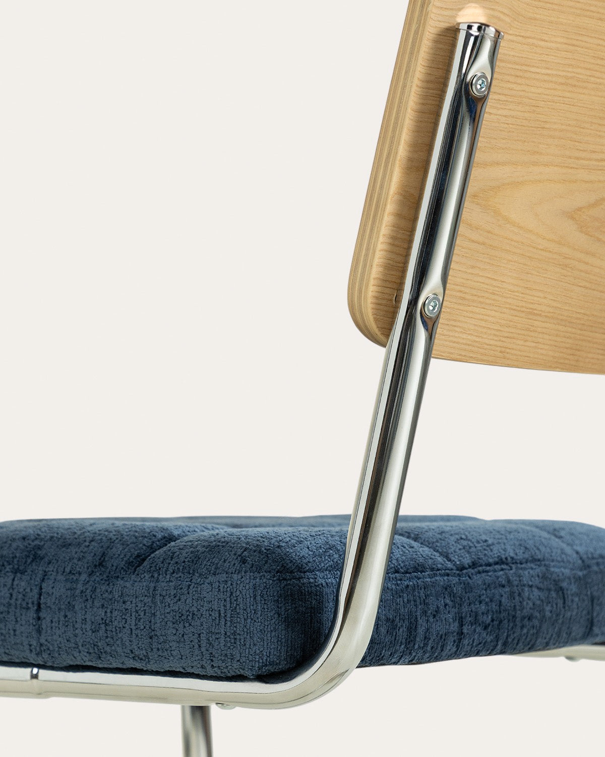Cuba wood and fabric dining chair