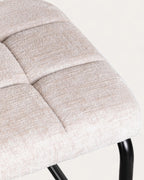 Cuba wood and fabric dining chair
