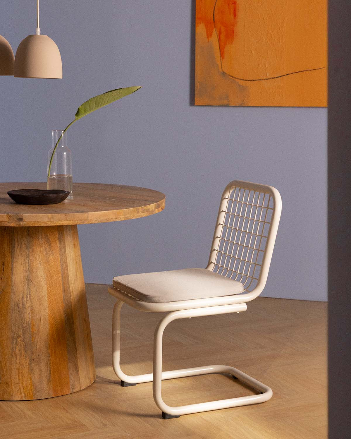 Biaritz metal dining chair