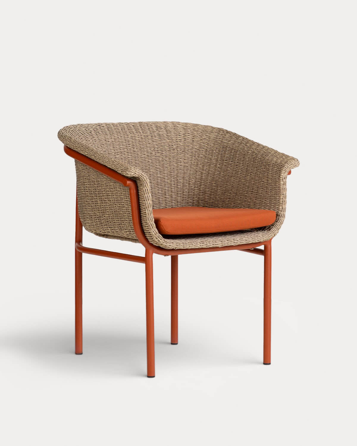 Caitlyn Metal and Rattan Dining Chair