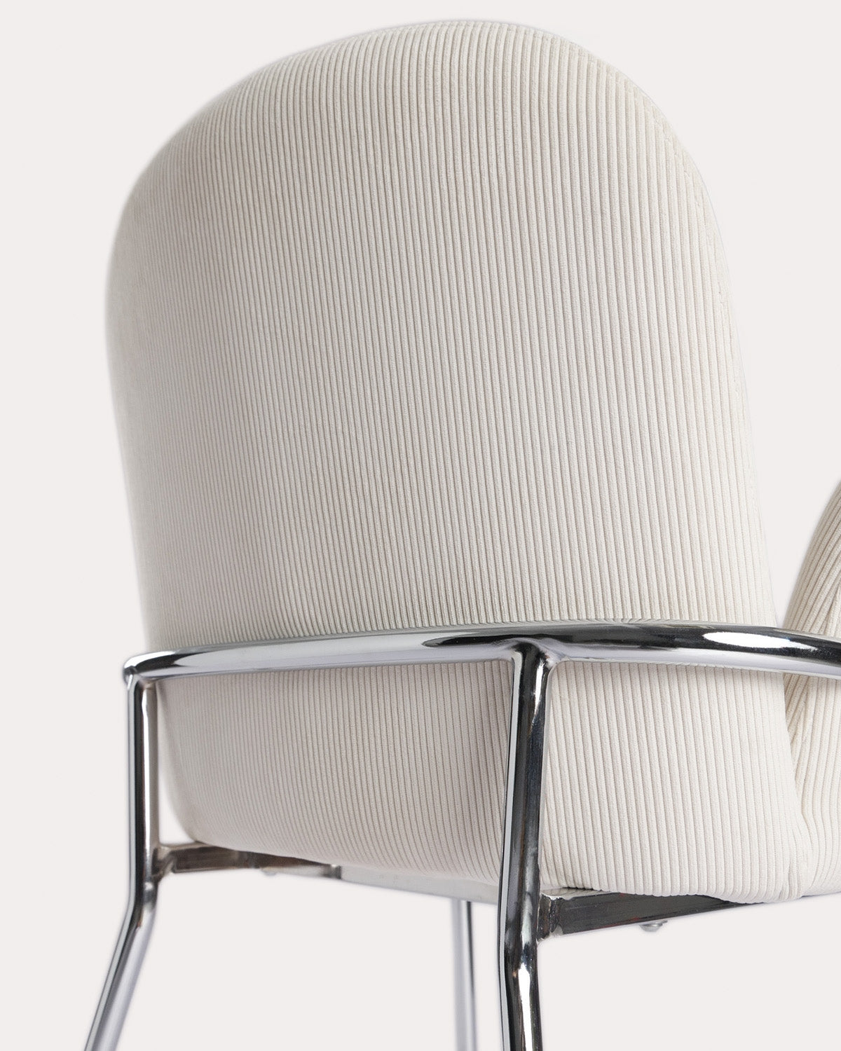 Aragon metal and fabric dining chair