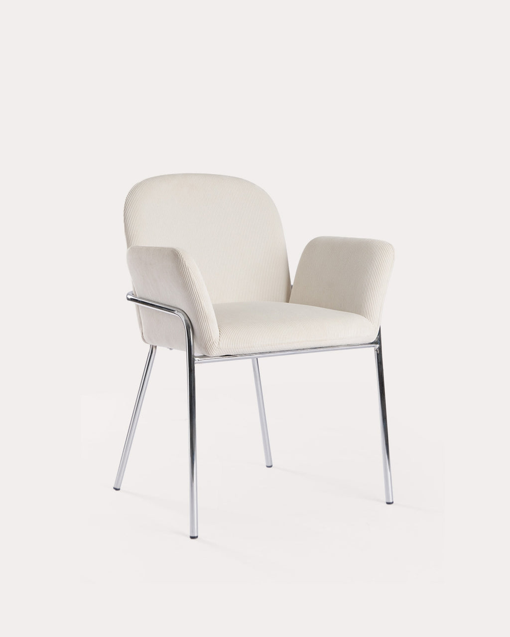 Aragon metal and fabric dining chair