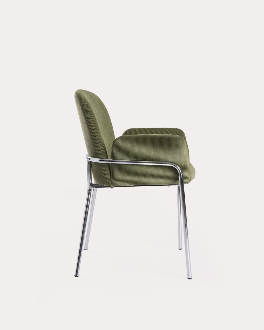 Aragon metal and fabric dining chair