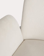 Aragon metal and fabric dining chair