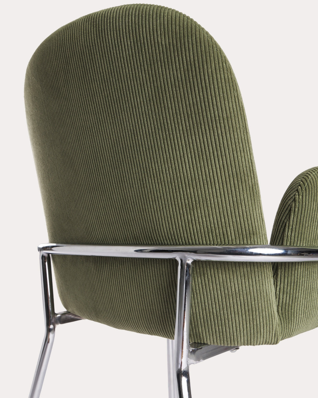 Aragon metal and fabric dining chair