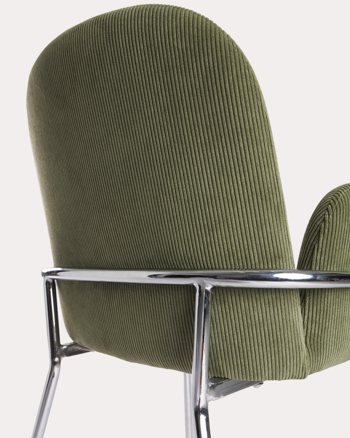 Aragon metal and fabric dining chair