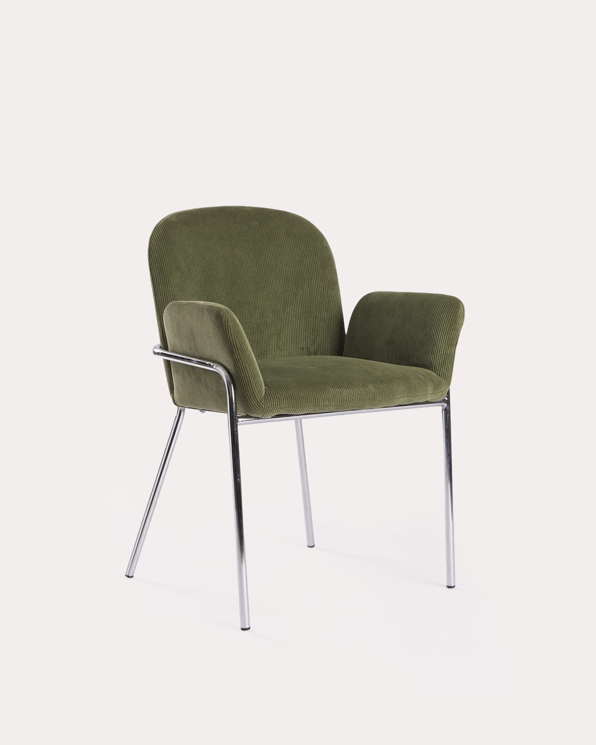 Aragon metal and fabric dining chair