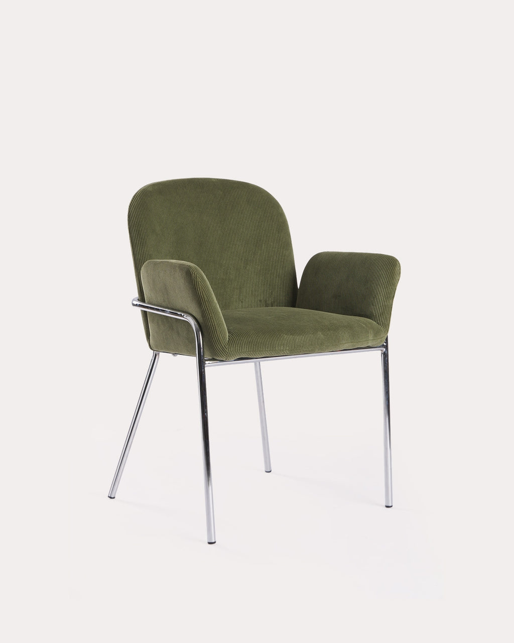 Aragon metal and fabric dining chair